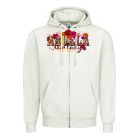 Oatmeal Heather Abuela Our Lady Zipper Hoodie - texasbilliewilder