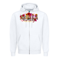 White Abuela Our Lady Zipper Hoodie - texasbilliewilder