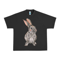 Pigment Black Easter bunny Urban Heavy Tee - NancyCooperArtShop