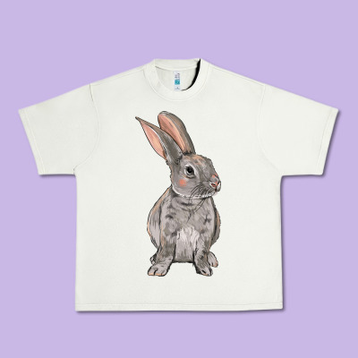 Easter Bunny Urban Heavy Tee Designed By Nancycooperartshop