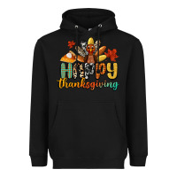 Black happy thanksgiving Heavyweight Hoodie - CowGirlArtShop