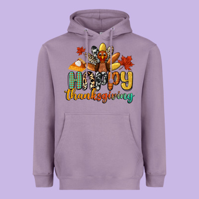 Happy Thanksgiving Heavyweight Hoodie Designed By Cowgirlartshop
