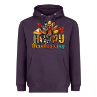 Plum happy thanksgiving Heavyweight Hoodie - CowGirlArtShop
