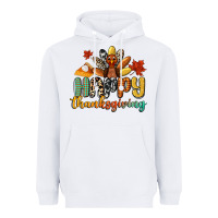White happy thanksgiving Heavyweight Hoodie - CowGirlArtShop