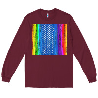 Burgundy LGBTQ+ Pride American Flag Tumbler Long Sleeve Tee - BundleAndBundleShop