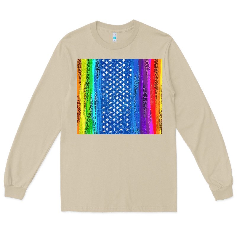 Lgbtq+ Pride American Flag Tumbler Long Sleeve Tee by BundleAndBundleShop | Teevron