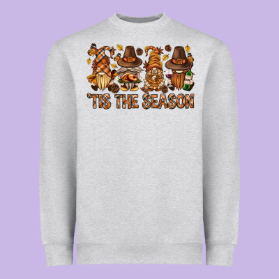 'tis The Season Gnomies Bbs Heavyweight Sweatshirt Designed By Bundleandbundleshop