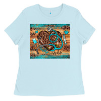 Baby Blue nurse leopard heart Ladies Tee - JahusDesignShop