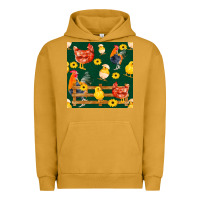 Pigment Peanut Butter farm life seamless pattern Urban Hoodie - FaDigitalArtStudio