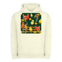 Pigment Pistachio farm life seamless pattern Urban Hoodie - FaDigitalArtStudio