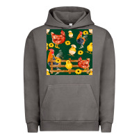 Pigment Tornado farm life seamless pattern Urban Hoodie - FaDigitalArtStudio