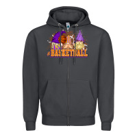 Smoke Basketball gnomes Zipper Hoodie - NancyCooperArtShop