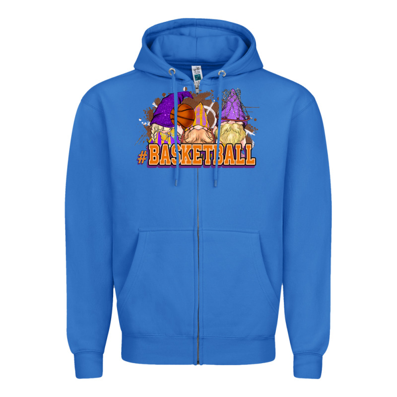 Basketball Gnomes Zipper Hoodie by NancyCooperArtShop | Teevron