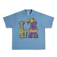 Pebble Blue louisiana mardi gras Urban Heavy Tee - MaliasSmallBusiness