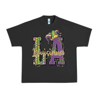Pigment Black louisiana mardi gras Urban Heavy Tee - MaliasSmallBusiness