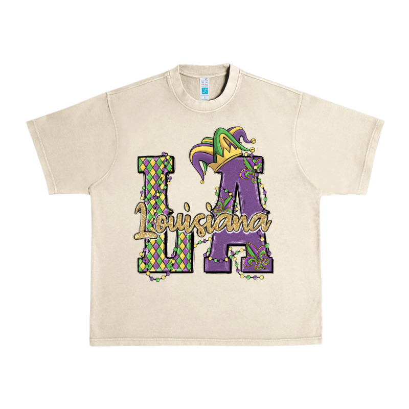 Louisiana Mardi Gras Urban Heavy Tee by MaliasSmallBusiness | Teevron