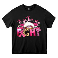 Black breast cancer together we fight with baseball Heavy Core Tee - Artiststas