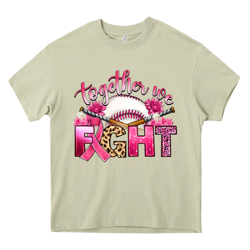 Breast Cancer Together We Fight With Baseball Heavy Core Tee by Artiststas | Teevron
