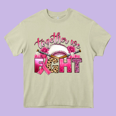 Breast Cancer Together We Fight With Baseball Heavy Core Tee Designed By Artiststas