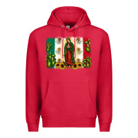 Cardinal mexican flag our lady of guadalupe Premium Hoodie - JahusDesignShop