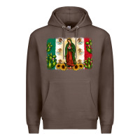 Coffee mexican flag our lady of guadalupe Premium Hoodie - JahusDesignShop