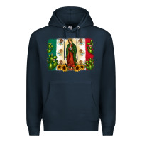 Navy mexican flag our lady of guadalupe Premium Hoodie - JahusDesignShop
