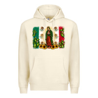 Sandshell mexican flag our lady of guadalupe Premium Hoodie - JahusDesignShop