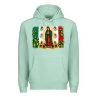 Seafoam mexican flag our lady of guadalupe Premium Hoodie - JahusDesignShop