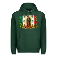 Sports Green mexican flag our lady of guadalupe Premium Hoodie - JahusDesignShop