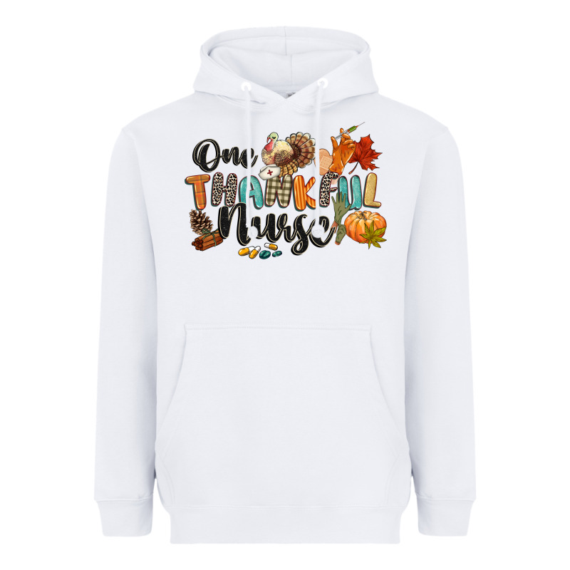 One Thankful Nurse Heavyweight Hoodie by CowGirlArtShop | Teevron