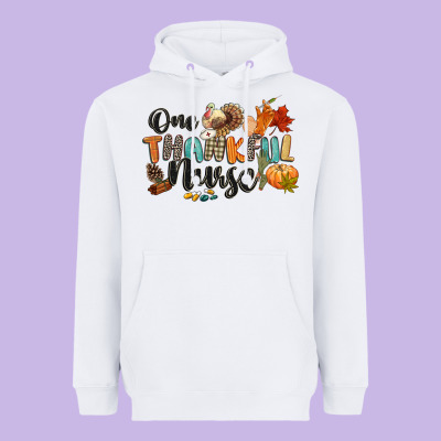 One Thankful Nurse Heavyweight Hoodie Designed By Cowgirlartshop