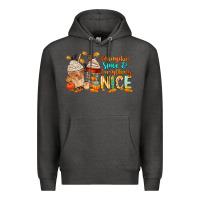Charcoal Heather pumpkin spice and everything nice Premium Hoodie - CowGirlArtShop