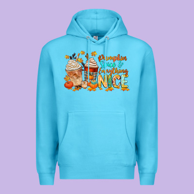 Pumpkin Spice And Everything Nice Premium Hoodie Designed By Cowgirlartshop