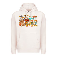 Pale Pink pumpkin spice and everything nice Premium Hoodie - CowGirlArtShop