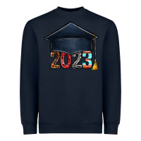 Navy 2023 graduation hat bbs Heavyweight Sweatshirt - BundleAndBundleShop