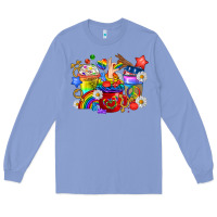 Colony Blue LGBTQ+ Pride Coffee Cups Long Sleeve Tee - BundleAndBundleShop
