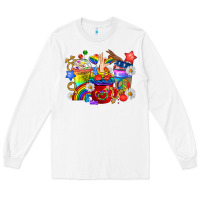 White LGBTQ+ Pride Coffee Cups Long Sleeve Tee - BundleAndBundleShop