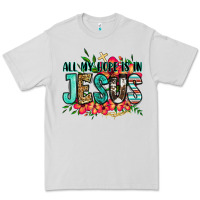 Dove Grey all my hope is in jesus Premium Tee - Jasminsmagicworld