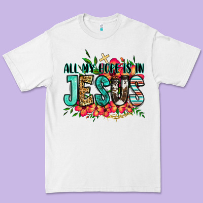 All My Hope Is In Jesus Premium Tee Designed By Jasminsmagicworld