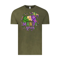 Vintage Olive mardi gras game Vintage Tee - MaliasSmallBusiness