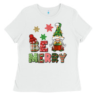 White be merry Ladies Tee - BundleAndBundleShop