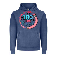 Vintage Denim happy 100 days of school Vintage Hoodie - MaliasSmallBusiness