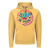 Vintage Mustard happy 100 days of school Vintage Hoodie - MaliasSmallBusiness