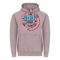 Vintage Zinc happy 100 days of school Vintage Hoodie - MaliasSmallBusiness
