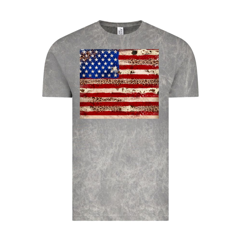 American Flag Leopard Cowhide Vintage Tee by JahusDesignShop | Teevron