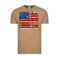Vintage Coffee American flag leopard cowhide Vintage Tee - JahusDesignShop