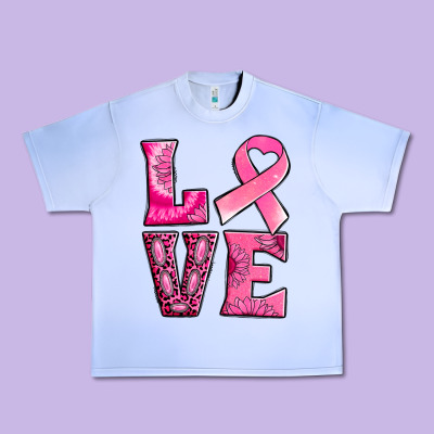 Breast Cancer Love Urban Heavy Tee Designed By Nancycooperartshop