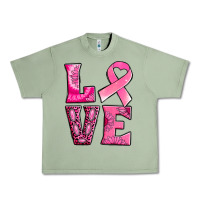 Oil Green Breast Cancer love Urban Heavy Tee - NancyCooperArtShop
