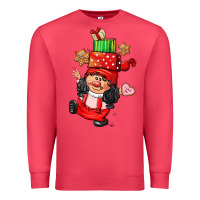 Cardinal cute christmas girl gnome Premium Sweatshirt - CowGirlArtShop