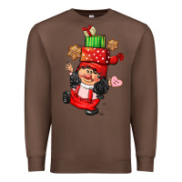 Chestnut cute christmas girl gnome Premium Sweatshirt - CowGirlArtShop